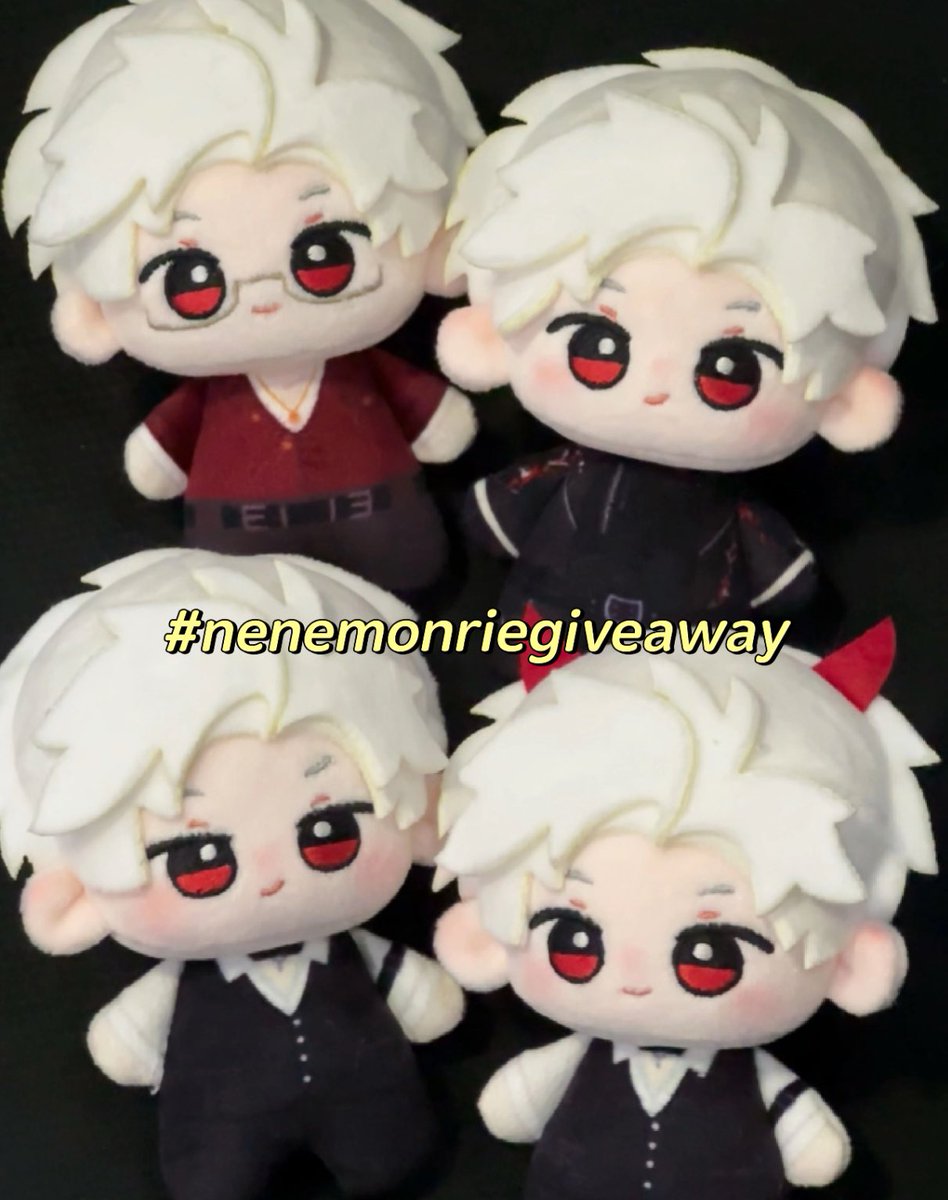nenemonrie's tweet photo. ⋆｡˚ nenemonrie mini giveaway 5 ˚｡⋆

✨🐦‍⬛ 4 winner of sylus 10 cm doll nunu sylus 🐦‍⬛✨

—  must follow @.nenemonrie 
—  rt & like this post
—  rt min 3 out of all my ‘ongoing’ pre order 
— send proofs by replying this post
— reply which version you want (1/4)

🗓️ CLOSE ENTRY: 30 AUGUST 23.59
🎊 WINNER ANNOUNCEMENT: 5 SEPTEMBER 19.00

Goodluck!
#nenemonriegiveaway
