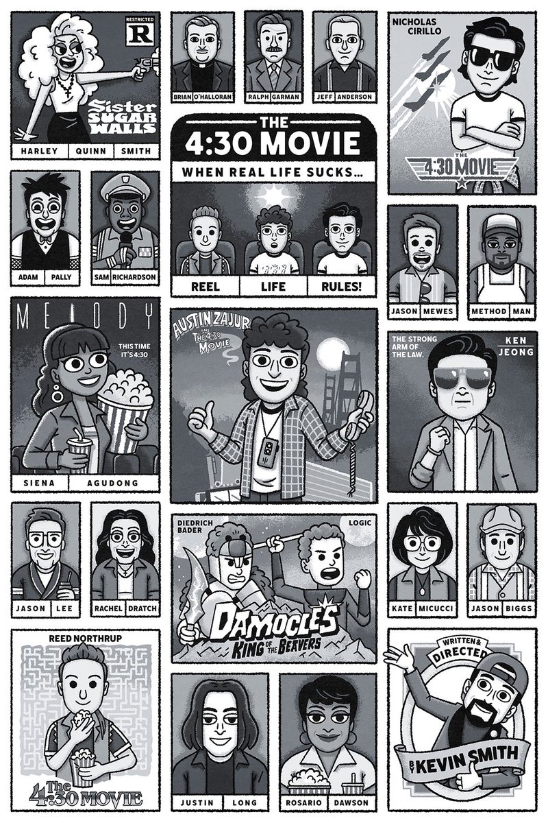 Can’t wait for <a href="/ThatKevinSmith/">KevinSmith</a> ‘s new film, “The 4:30 Movie” 🍿