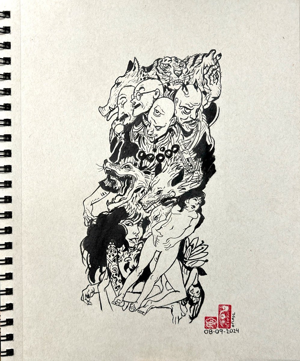 Brush pen study on toned paper 

#gottagetbetter #drawing #sol #art #solana #sketch #brushpen #penandink #artists #Crypto