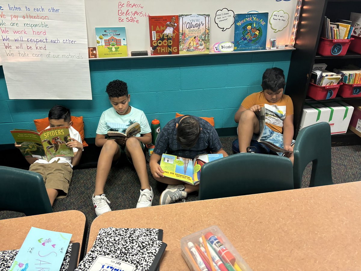 Damarys Rodriguez (@msdamarys) on Twitter photo Day 3 and already these little 🦁’s are building reading stamina!! Check out their special reading spots! #reading #liveloveteach <a href="/Humble_ElemELA/">Humble ISD Elementary ELA</a> <a href="/HumbleISD_PLE/">Park Lakes Elem</a> <a href="/TheLitCoachLife/">Danielle Dimas</a> Day 3 and already these little 🦁’s are building reading stamina!! Check out their special reading spots! #reading #liveloveteach <a href="/Humble_ElemELA/">Humble ISD Elementary ELA</a> <a href="/HumbleISD_PLE/">Park Lakes Elem</a> <a href="/TheLitCoachLife/">Danielle Dimas</a>