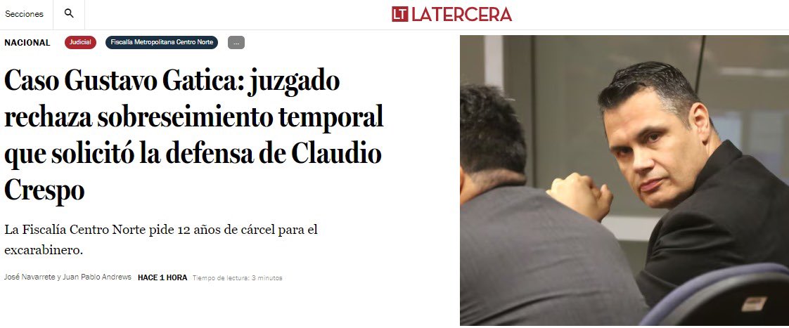 Han fracasado las nuevas acciones dilatorias de la defensa de Crespo. 
Se inicia la audiencia de preparación de juicio en la sala 101 del Centro de Justicia.