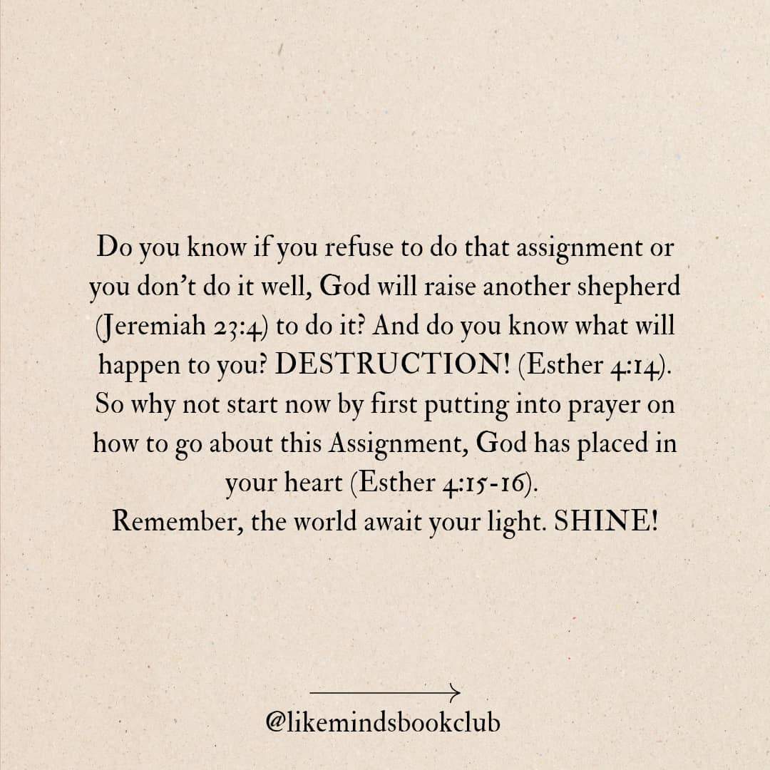 LikeMindsBkClub's tweet photo. Good evening Family, I hope we had a good day...
This is a reminder for us to be pacesetter as God's children illuminating our world with heavenly ideas and innovations.
#likemindsbookclub #books #explorepage #shine #shinebabyshine #modelforchrist #leadership #shepherdforchrist https://t.co/rJncOws6kY