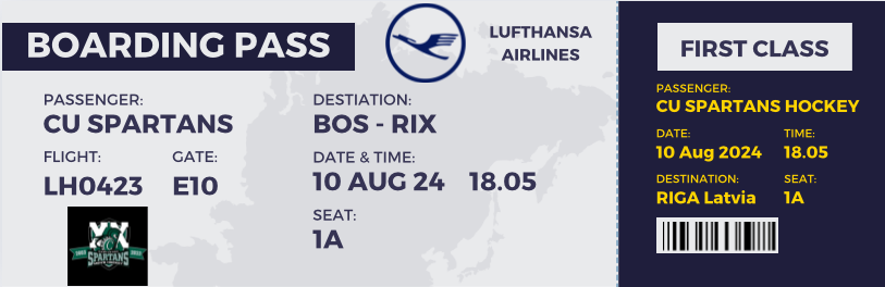 BlueBlazerEG's tweet photo. BOSTON🇺🇸   ✈️   RIGA🇱🇻
☑️SKATES
☑️TICKET 
☑️PASSPORT 
Let your dreams take flight @CastletonMHky
Best of luck on your trip to the Riga College Hockey Invitational.  We're honored to help get you there. #TeamTravel  #WhereIsYourGame  #d3hky 
@1Krich0  @overspeedhockey https://t.co/P54xHmEKzh
