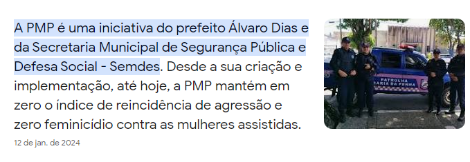 Alarissa's tweet photo. Pesquisando sobre a Patrulha Maria da Penha no Rio Grande do Norte vejo essa aberração. O pref Álvaro Dias vetou o projeto de @juliaarruda e entrou na justiça contra a derrubada do veto, mas no site da Prefeitura diz que o serviço foi iniciativa sua. https://t.co/A4IMGsbY65