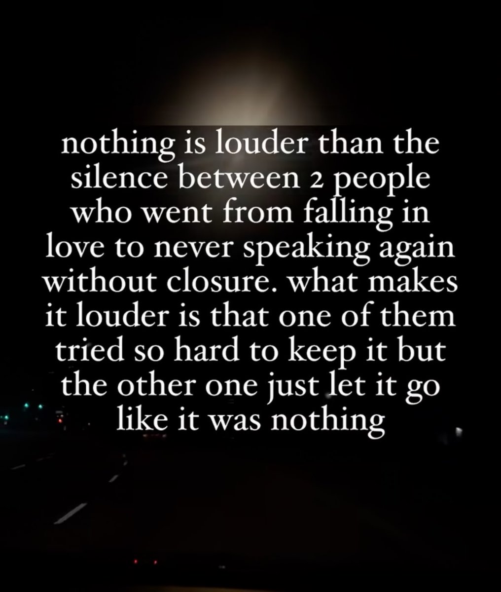 Deafening, in fact…
