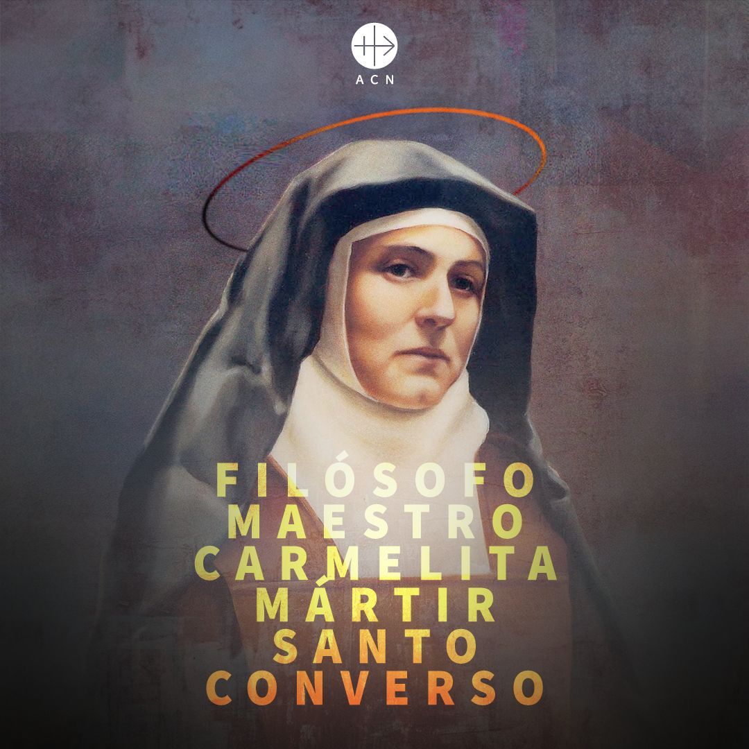 acn_int_es's tweet photo. 🕯️ Del judaísmo al catolicismo, de la filosofía al martirio 🤯 Edith Stein, quien se convirtió en Santa Teresa Benedicta, desafió a los nazis con su fe 💪 Su historia nos sigue inspirando hoy 🙌 #EdithStein #FeValiente #MujeresEnLaFilosofía https://t.co/8QledBTjiM