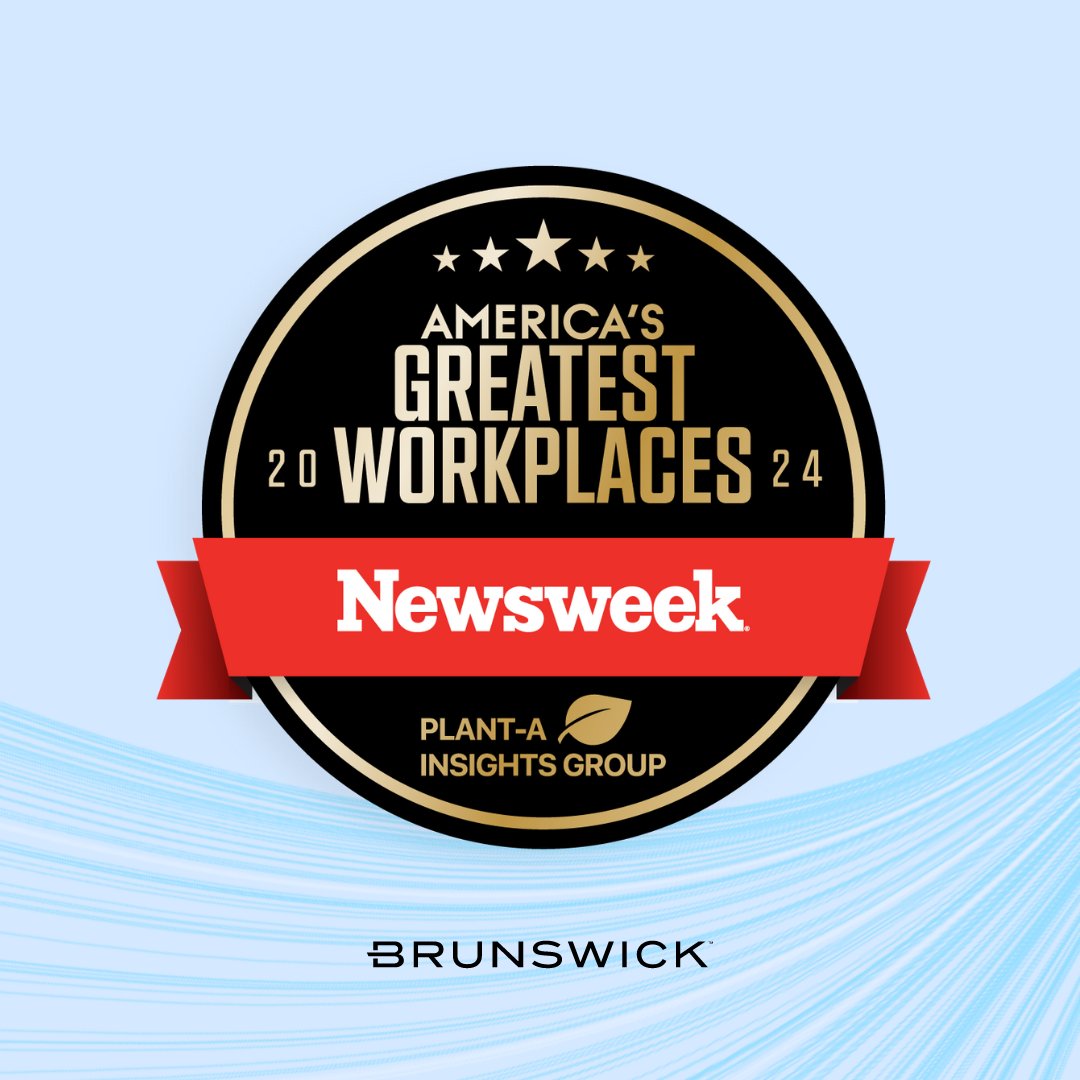 Brunswick has been named to <a href="/Newsweek/">Newsweek</a>'s list of America’s Greatest Workplaces for 2024.

Full announcement: ow.ly/Zo0350SUcu5

#BrunswickCorp #NextNeverRests