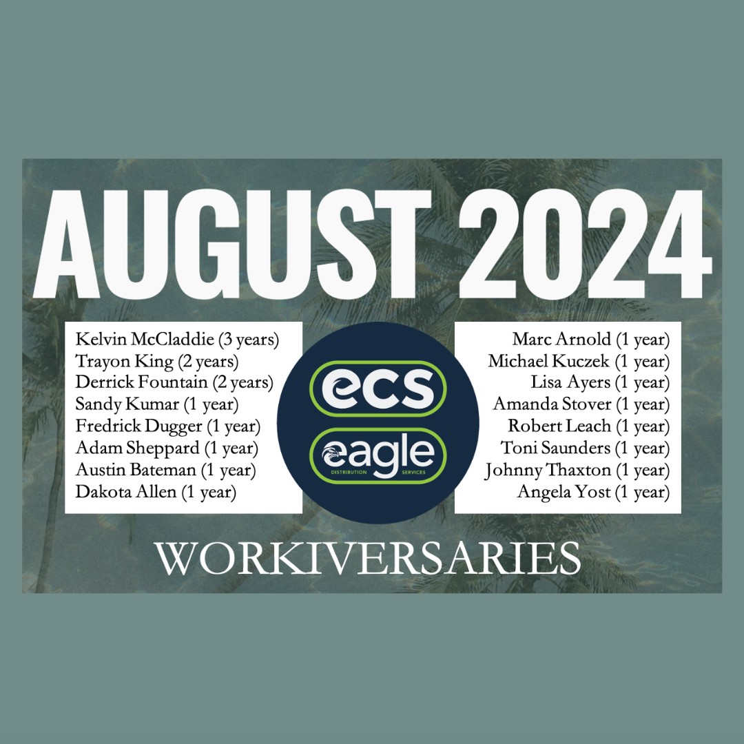 ecscommercial's tweet photo. Please help us recognize all of our dedicated team members who are celebrating their work anniversary this month!
Thank you for your commitment to ECS and all that you do!
#ecscommercial #August #workiversaries
https://t.co/tvd44K8Cwk https://t.co/rOxOF7tG7i
