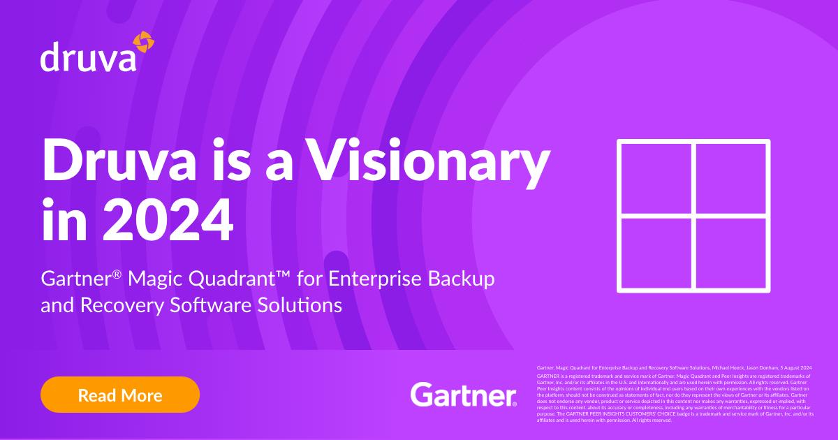 nitnag's tweet photo. We want to thank you, our customers. 🥳

Thanks to you, #Druva has been named a Gartner Magic Quadrant Visionary for Enterprise Backup and Recovery Software Solutions.

Your feedback keeps us innovating – and this is only the beginning. https://t.co/suJpm58TCk https://t.co/KM5wdLTv4G