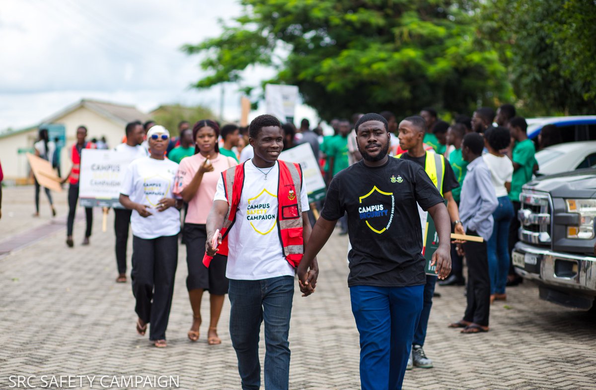 knust_src's tweet image. The SRC exactly a week ago, embarked on a campaign to address campus security and road safety concerns.
This initiative aims to raise awareness about the importance of safety and security, provide a platform for students to share their concerns and...
#KNUSTSRC
#WorkingForYou