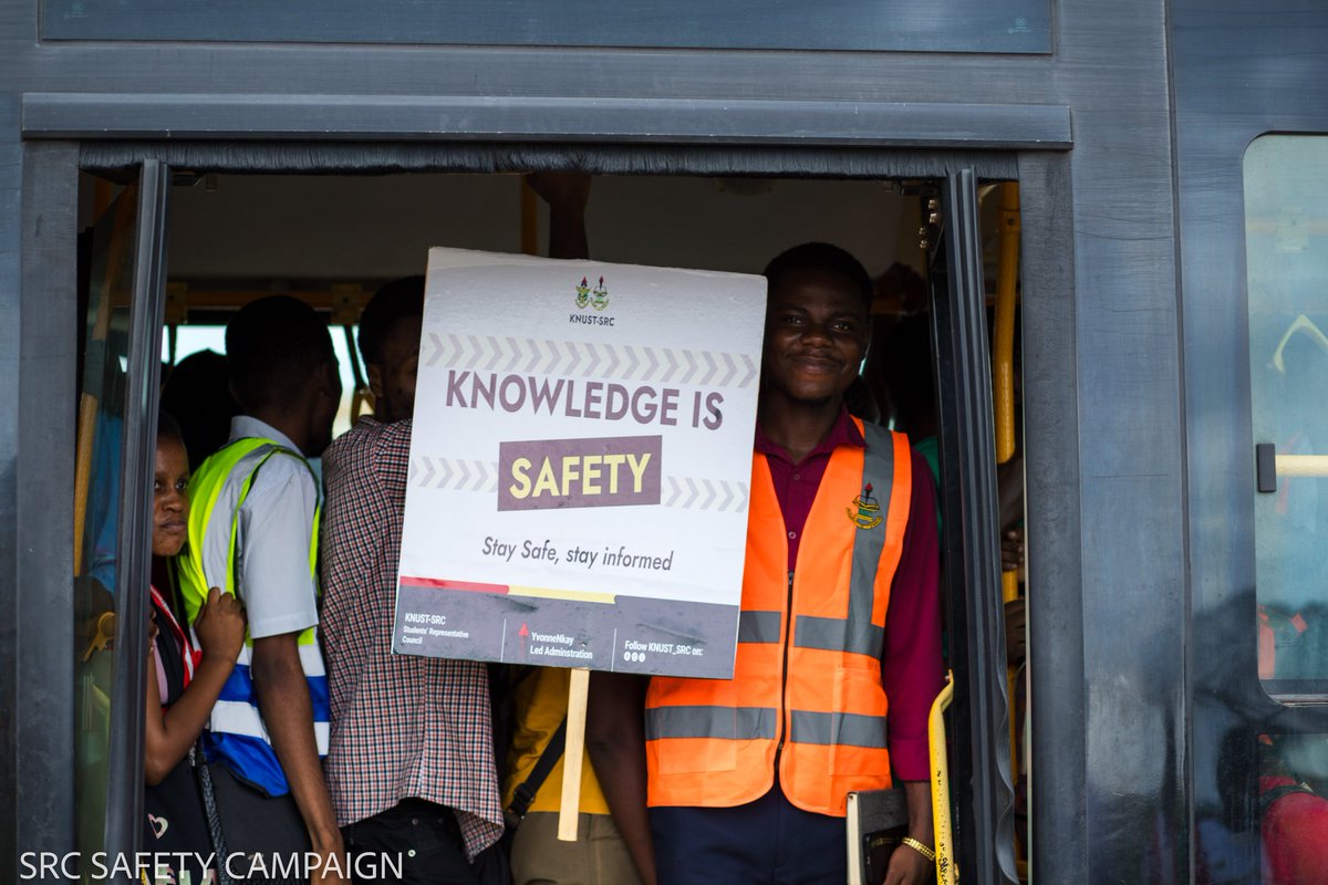 knust_src's tweet image. The SRC exactly a week ago, embarked on a campaign to address campus security and road safety concerns.
This initiative aims to raise awareness about the importance of safety and security, provide a platform for students to share their concerns and...
#KNUSTSRC
#WorkingForYou