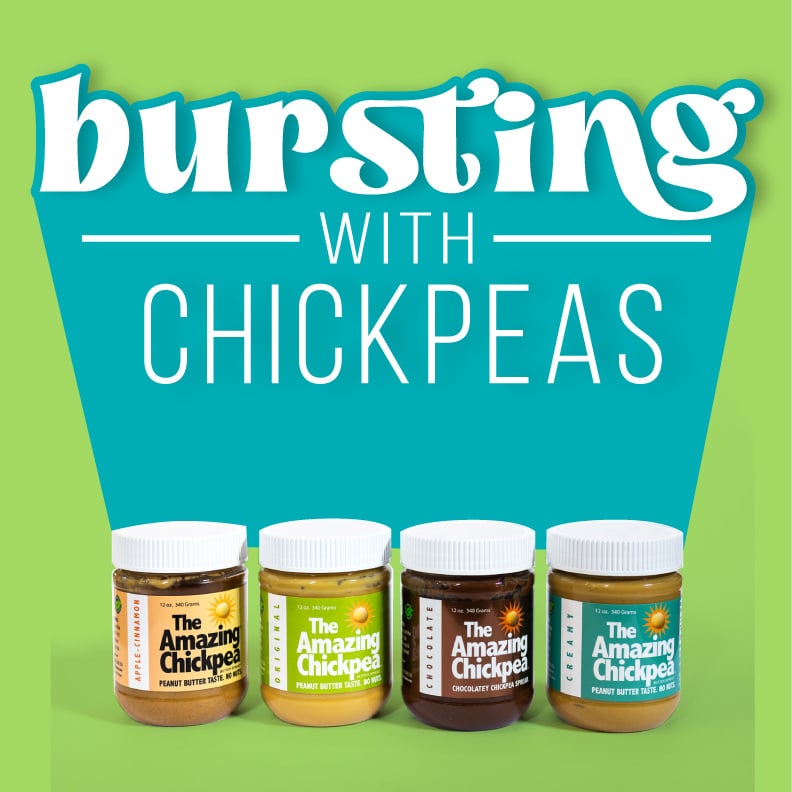 AmazingChickpea's tweet photo. Chickpeas are a powerhouse of nutrition, and The Amazing Chickpea brings all their benefits in a delicious nut-free spread. High in protein, fiber, and vitamins! 🌱 #ChickpeaPower #NutFree #ProteinRich #HighFiber #HealthyEating #TheAmazingChickpea https://t.co/2W0FPOjPo9