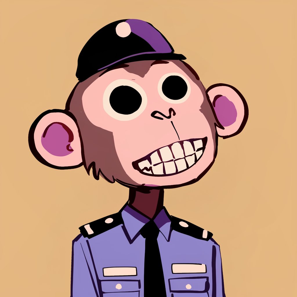 Haughty_Monkey's tweet photo. Aye Aye sir! Officer Monkey ready to serve!

 RT &amp; Like Tag 3 monkey frens https://t.co/1LlVni9vDX