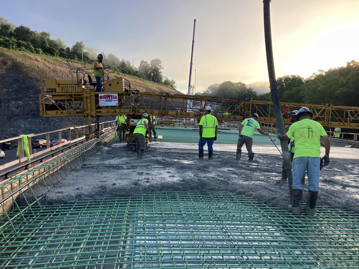 MascaroConst's tweet photo. A lot of progress on the construction of the new two-span bridge on Rt. 28 in Goheenville. The construction of the bridge is part of the safety improvement project along the 1.5 miles of Rt. 28 known as the Goheenville Dip.
#construction #penndot #roadconstruction #bridge #rt28 https://t.co/oyjZ2Js6UR