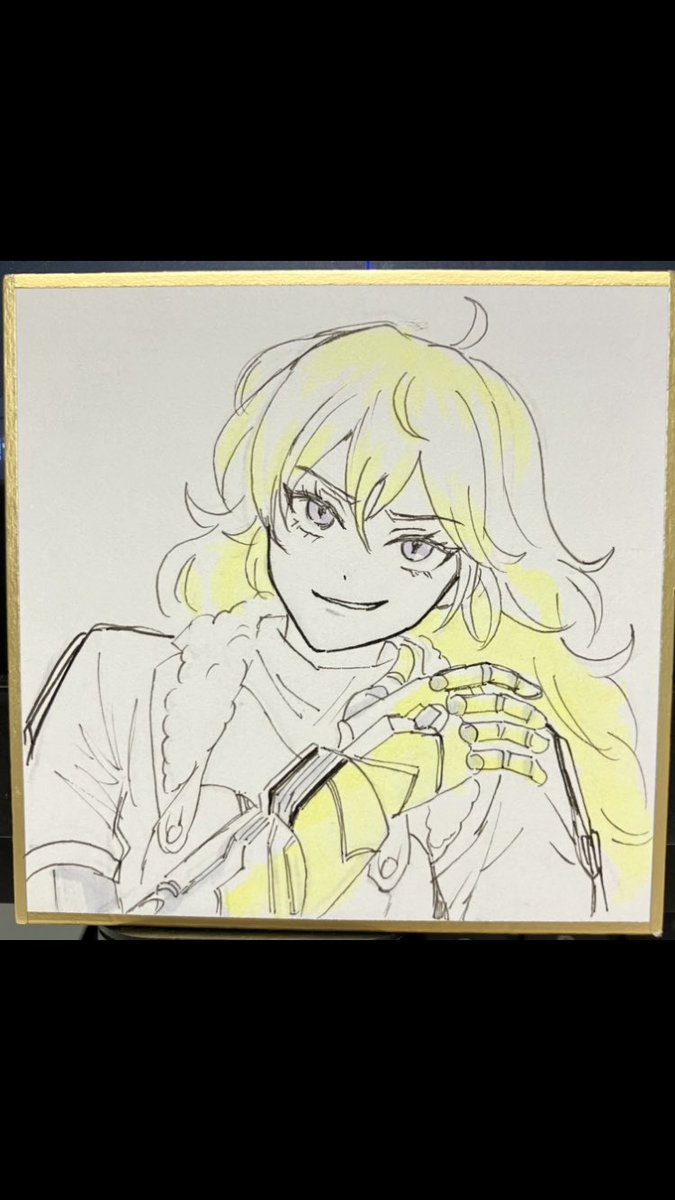 ヤンだけ色紙描けた(^。^) 