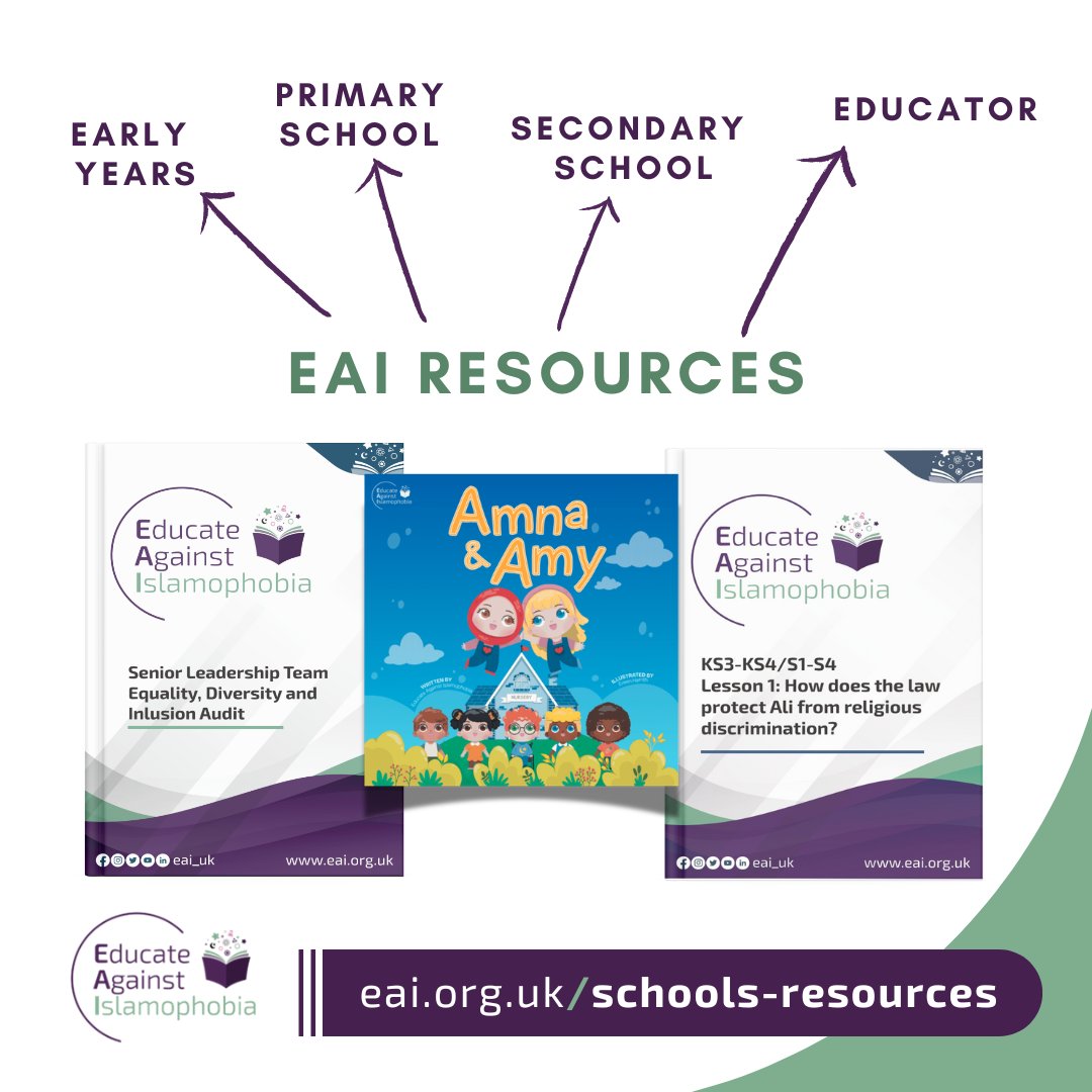 eai_uk's tweet photo. As violent riots fuelled by racism and Islamophobia seek to divide us, EAI remains committed to challenging the normalisation of Islamophobia and prejudice through education.

We urge all schools across the UK to join us by implementing our FREE resources: https://t.co/4nr1ZsxoJa https://t.co/nm61M5Ocka