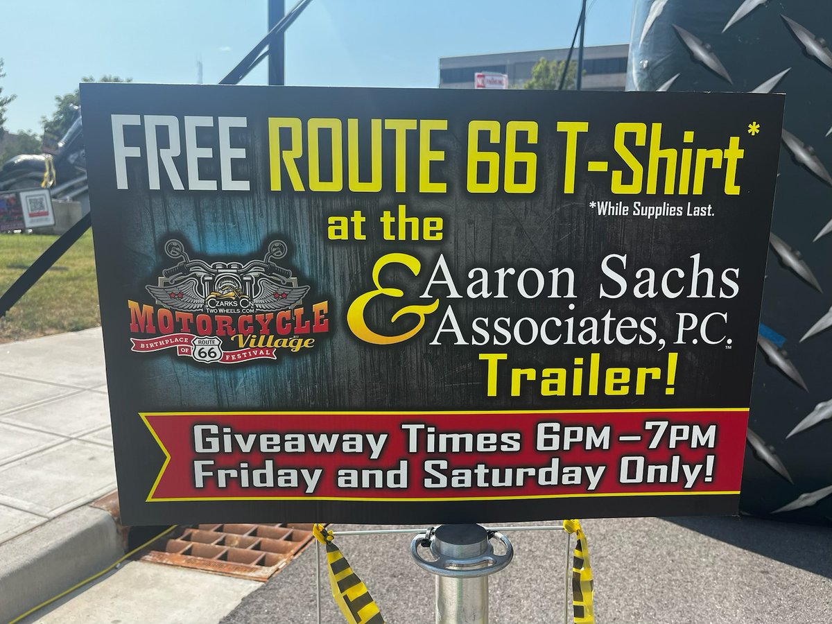 Free Route 66 t-shirt giveaway Friday and Saturday 6 - 7 p.m. at the Aaron Sachs &amp; Associates Trailer, while supplies last. Don't Be Late! :)

@route66festivalsgf #aaronsachsandassociates
<a href="/cardinals/">St. Louis Cardinals</a> @springfield_cardinals
