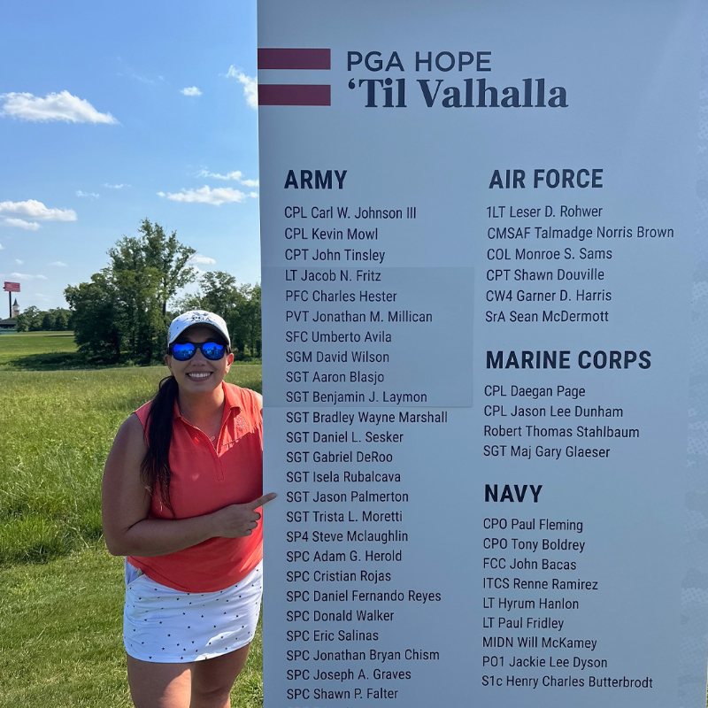 PGAREACHNeb's tweet photo. "I have made it my personal mission to find people like me and to tell them about the benefits and rewards of the PGA HOPE program."

2023 PGA HOPE Graduate Amber Bogle has been selected as a national @PGAHOPE Ambassador and will attend the PGA HOPE Golf &amp; Wellness Week!