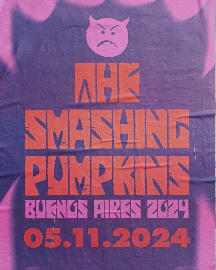 Pecas adolescente del pasado esta muy contenta de saber que en noviembre va a ver a The Smashing Pumpkins