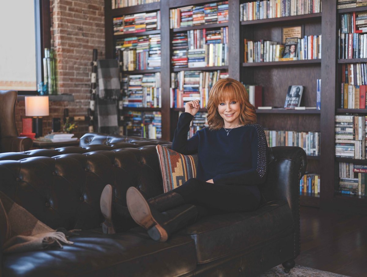 reba's tweet image. Today is #NationalBookLoversDay and I couldn&apos;t think of a better day to celebrate my Mama! She loved reading, and we created a special library of all her books at #RebasPlace in Atoka, OK. You can read stories about her, my family and so much more, all in my book #NotThatFancy!…