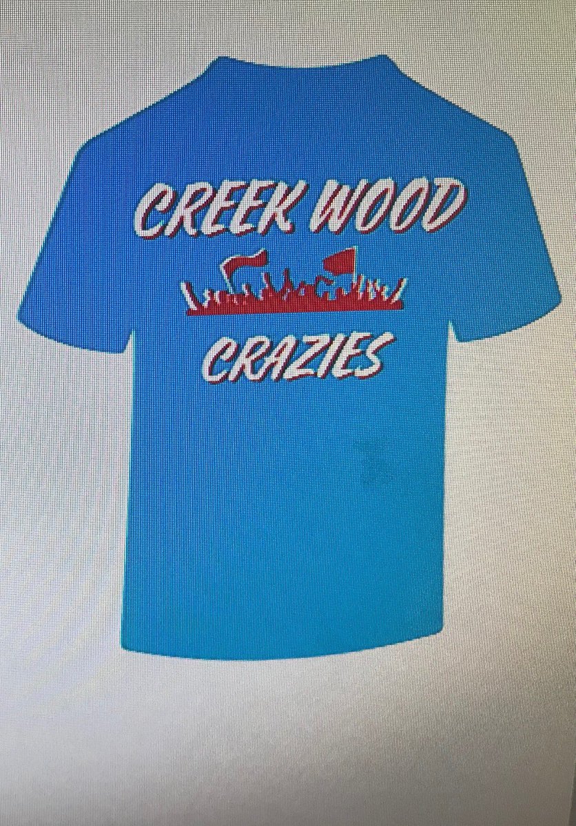 CWcrazies_'s tweet photo. Creek Wood Crazies shirts! On sale now during lunch shifts (friday-tuesday)
Get them while they are hot🔥Only $20!!! https://t.co/6ySzVw7JfX