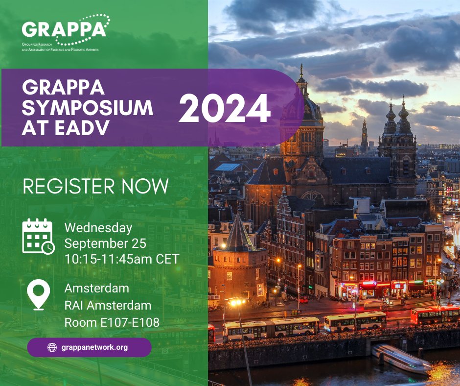 We’re looking forward to bringing our members together at this prestigious event. Don’t miss out on an insightful session, networking opportunity, and the chance to engage with experts in the field of psoriatic disease.  

🗓️ Date: September 25, 2024  
⌚ Time: 10:15-11:45 AM