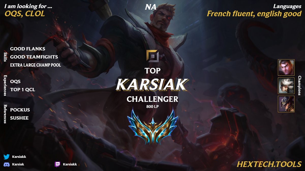 18 y/o top laner looking to teamup, like and retweet appreciated dm on discord if anything 😼🙏