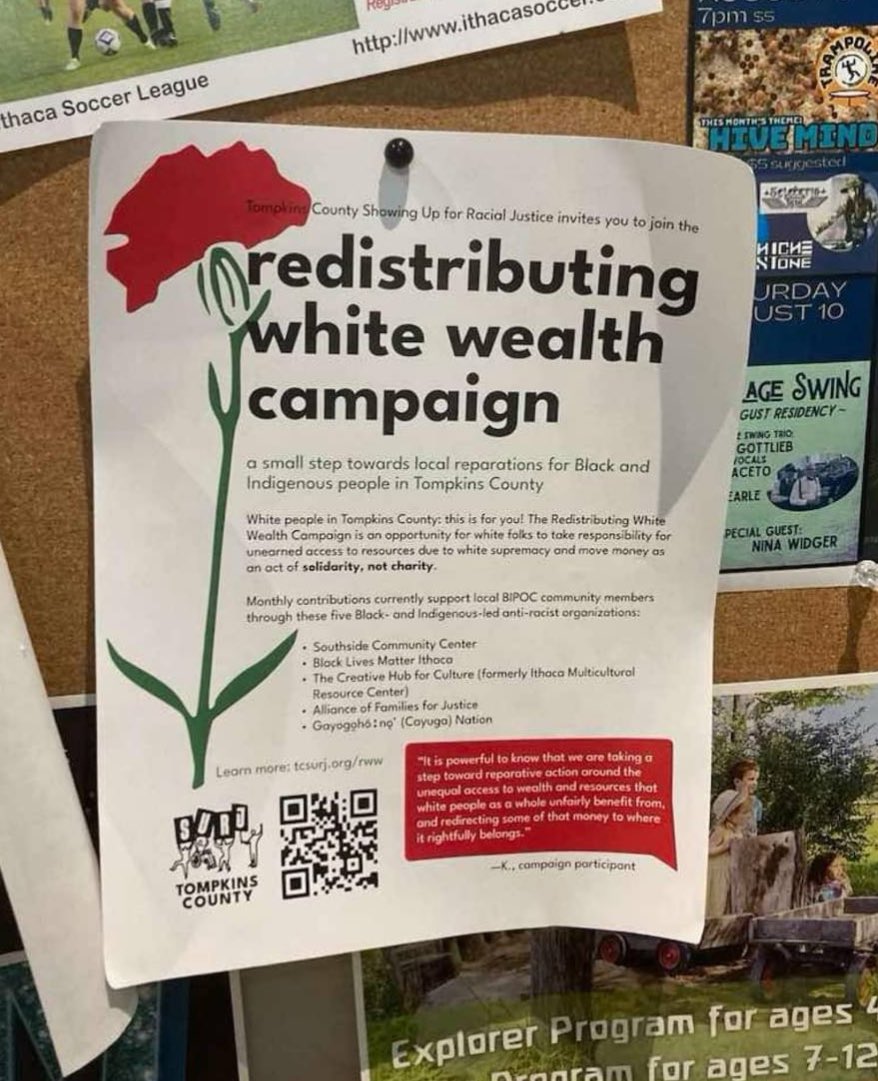 PrepperTier's tweet image. Posted on a community bulletin board in Ithaca, NY 🤬