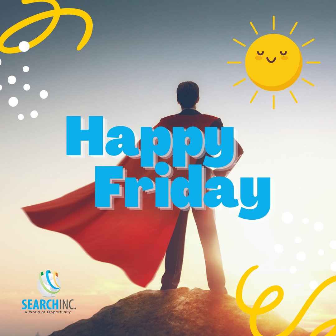 Friday is like a superhero that always arrives just in time!! 😆
 
Take a breather and enjoy your weekend! And if you're looking for a job that makes you look forward to every day of the week, Search, Inc. has got you covered!
 
#FunnyFriday #TGIF #WeekendReady #SearchInc