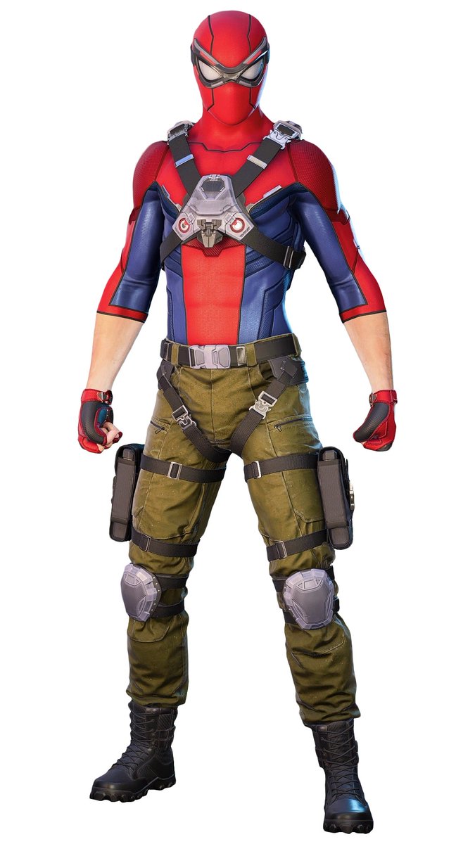 DullSkuggery2's tweet photo. Personally, the “Tactical gear/Trenchcoat worn on top of superhero outfit” look is a real 10/10. https://t.co/g1WFj07mwE