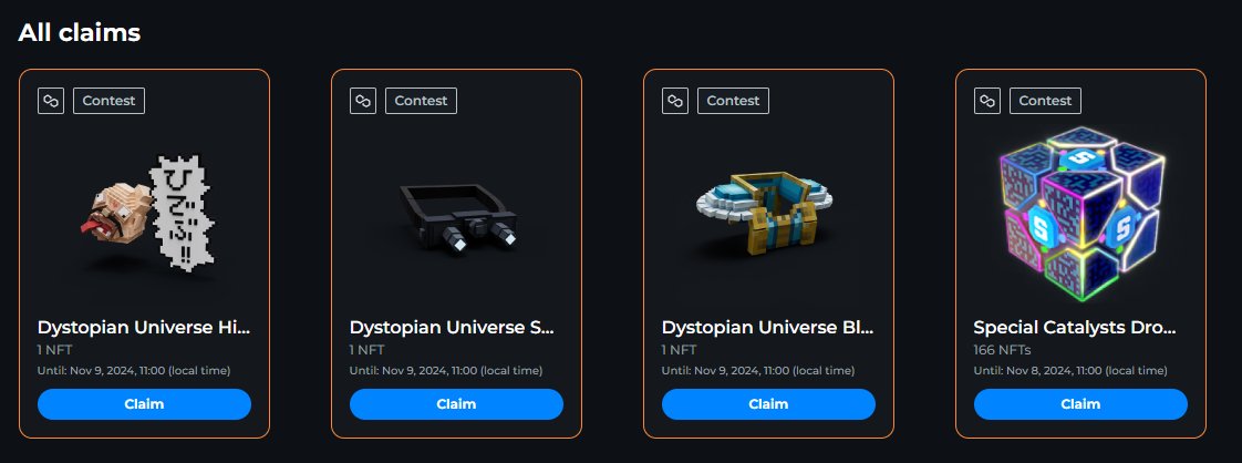 Ohh #SandFam check your claims page, more drops today!! #sandboxrewards #sandboxclaims