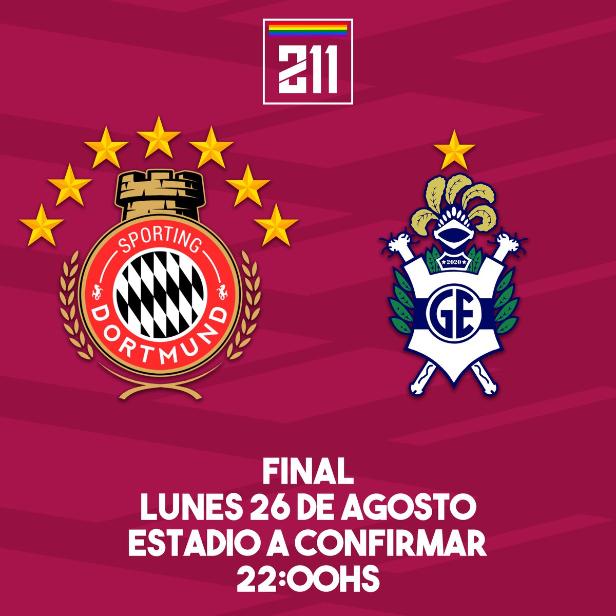 Agregamos que la #Final de la #ZonaCampeonato del #TorneoIslasMalvinas será el lunes 26 de agosto.

<a href="/sportingd19/">SPORTIN9 🏆🏆🏆🏆🏆🏆🏆🏆🏆</a> y <a href="/GyEDeLaPaja/">🌟 TRIPAJERO 𝗖𝗔𝗠𝗣𝗘𝗢𝗡 🌟</a> se medirán en estadio neutral para elegir el nuevo campeón de la máxima categoría.

Mientras que <a href="/CAGreathCosmos/">C. A. Greath Cosmos</a> y <a href="/NewNuesAFC/">New Nues AFC 🦁🇨🇩</a> jugarán el 3er puesto.