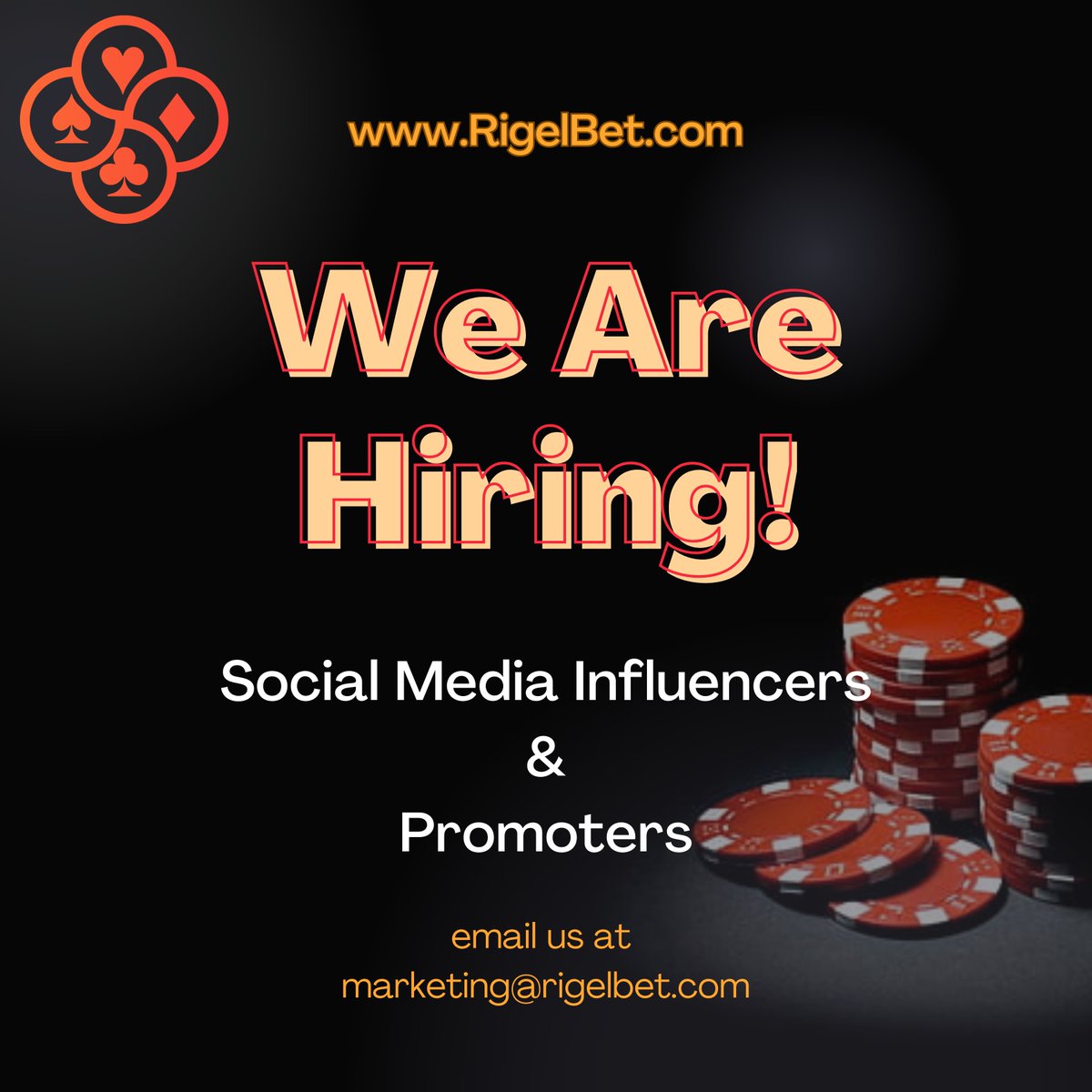 RigelBetHQ's tweet photo. 🌟 Win $1000 in $Rigel! 🚀 Tag your favorite influencer and you could be one of 4 lucky winners at launch!

📜 To enter: 
1️⃣ Follow us 
2️⃣ Join our Telegram 
3️⃣ Repost &amp; tag an influencer
#RigelBet #Rigel #Bitcoin #Ethereum #GambleFi #CryptoBetting https://t.co/g2oDnipHVz