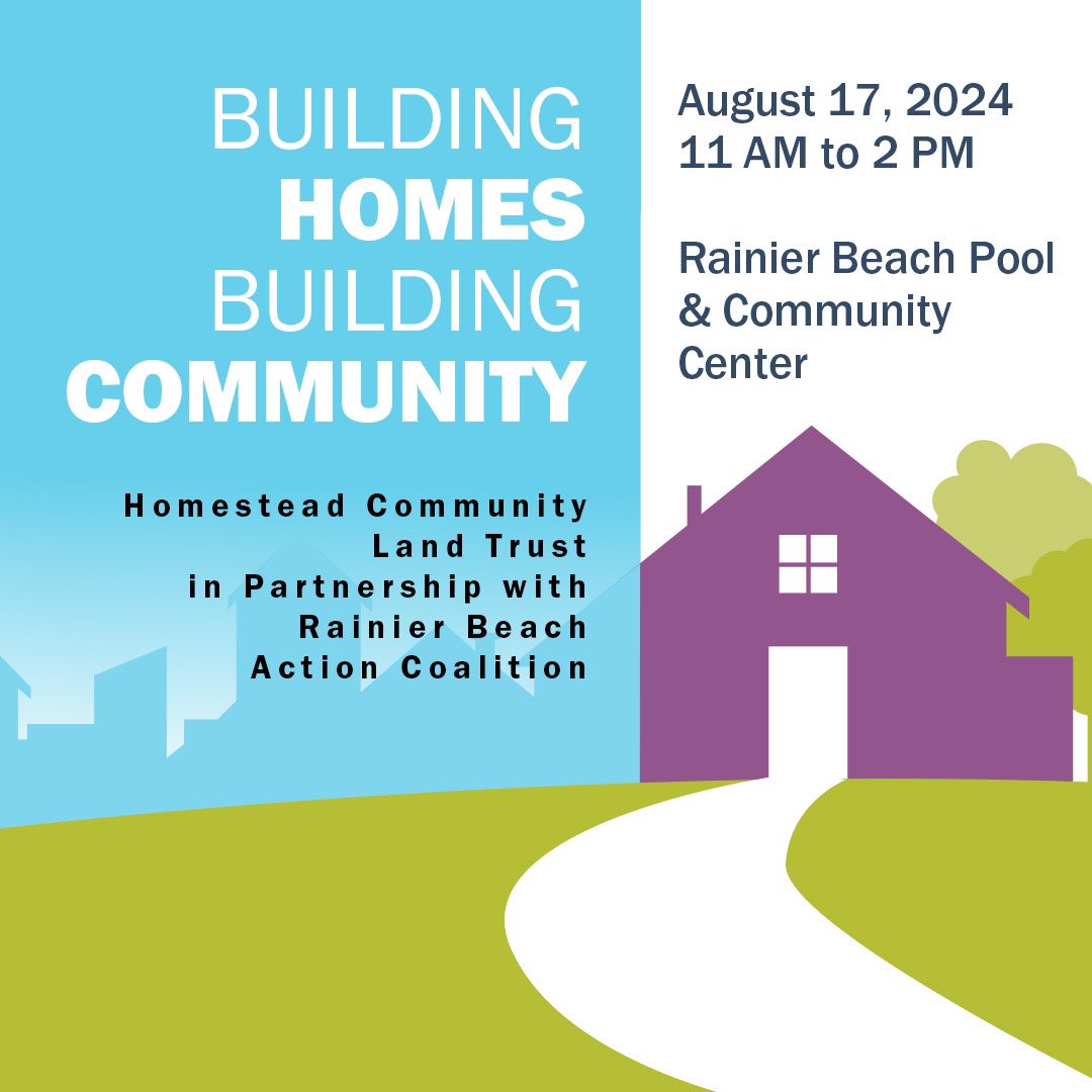 homesteadclt's tweet photo. Join Homestead, in partnership with @rainierbeach action coalition, to learn all about our upcoming Rainier Beach development at 4205 Kenyon! 🏡

Community members are invited to drop by the open house from 11 AM to 2 PM at Rainier Beach Pool &amp; Community Center on August 17. https://t.co/vuwLu0WYMd