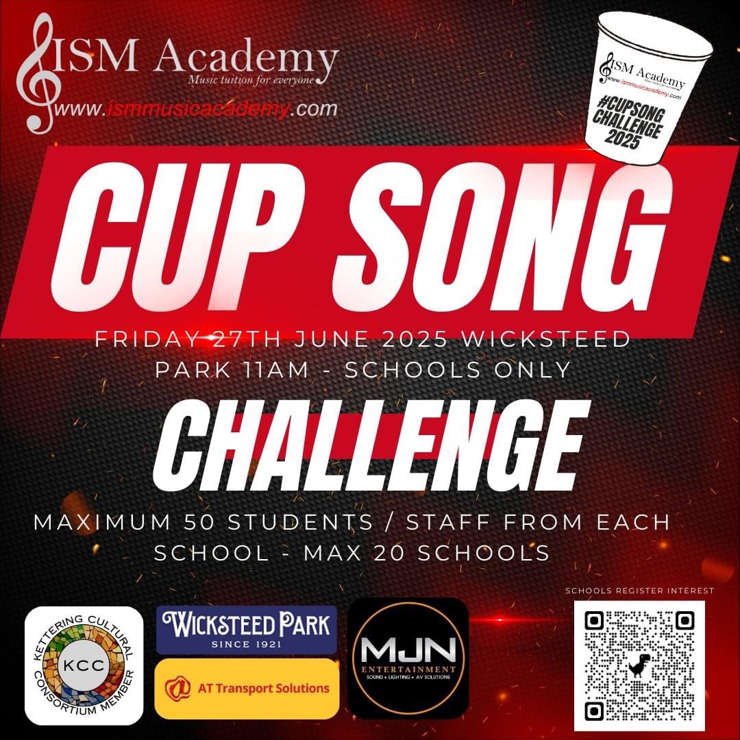 Ism Music Academy (@ismmusicacademy) on Twitter photo #cupsongchallenge2025 is here!
This has been in planning for many months, a dream I have had for many years and it is all coming together!
schools register here: forms.gle/v6VJhCFKZ3WABb…
<a href="/IFtL_MAT/">IFtL</a> <a href="/PDET_MAT/">PDET</a> <a href="/BWTrust/">Brooke Weston Trust</a> <a href="/CottinghamCofE/">Cottingham CofE</a> <a href="/PytchleyCEPri/">Pytchley CE Primary</a> #cupsongchallenge2025 is here!
This has been in planning for many months, a dream I have had for many years and it is all coming together!
schools register here: forms.gle/v6VJhCFKZ3WABb…
<a href="/IFtL_MAT/">IFtL</a> <a href="/PDET_MAT/">PDET</a> <a href="/BWTrust/">Brooke Weston Trust</a> <a href="/CottinghamCofE/">Cottingham CofE</a> <a href="/PytchleyCEPri/">Pytchley CE Primary</a>