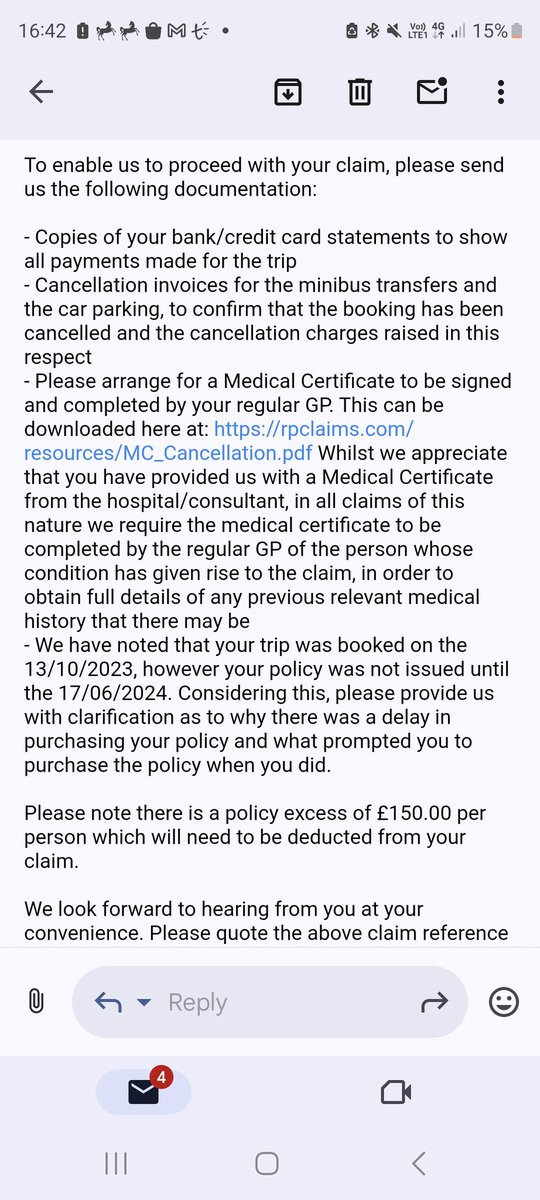 Have already spent lengthy amounts of time submitting screenshots/letters from consultants/macmillan nurse, but it's still not good enough for #rightpathclaims who have now sent me this 2/3