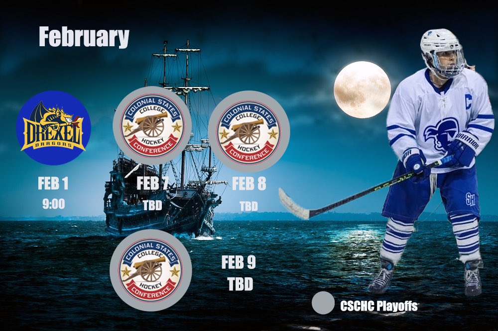 HALL_PUCK's tweet photo. The Seton Hall Pirates 2024-25 club ice hockey schedule part 2 https://t.co/tfgQvEwNAC