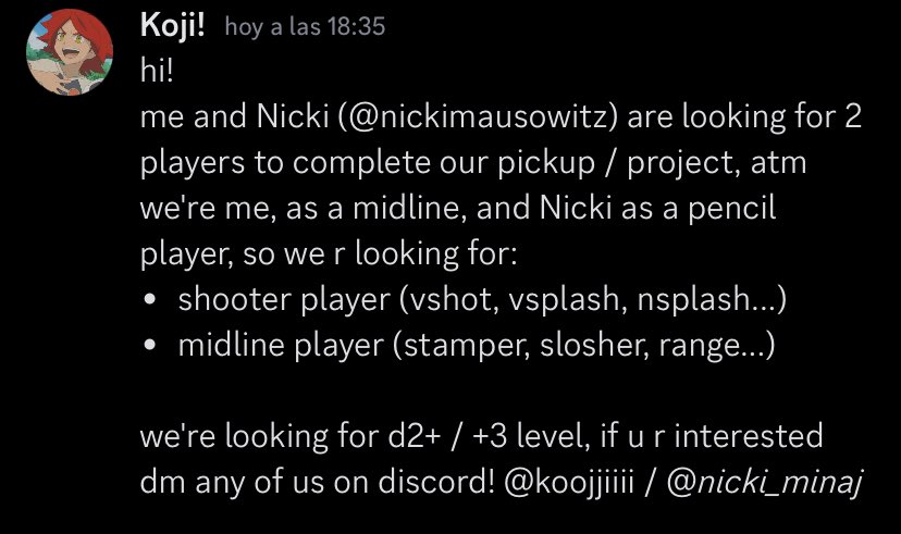 _koojii07's tweet image. We r looking for players to complete our roster, ❤️ and ♻️ are appreciated!