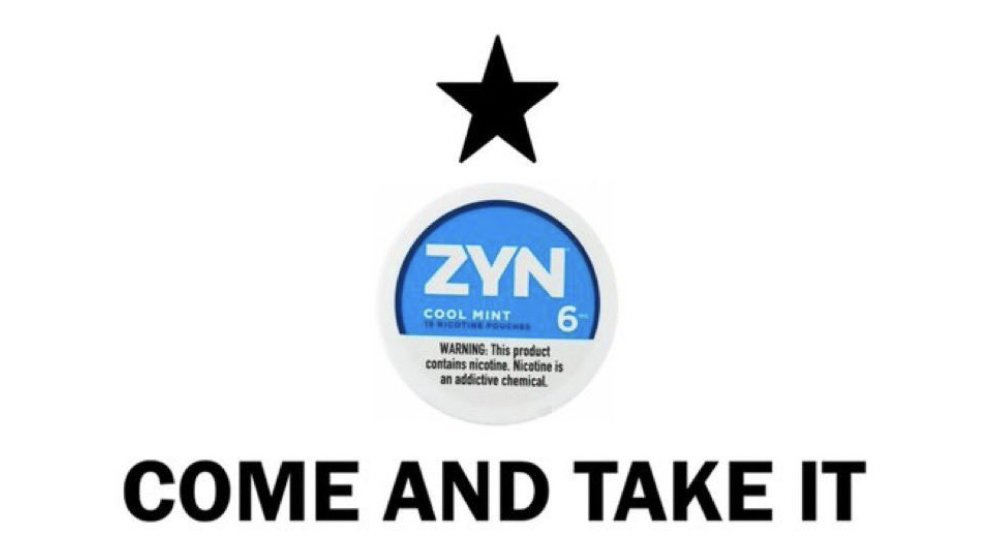 _jamesreichert's tweet photo. Tim Walz hits Minnesota with a 95% tax on Zyn. Guess they’re coming for the Cool Mint next... "Come and take it." 🧊 #Minnesota #ZynTax #NicotineTax https://t.co/ltGE7wwAfg