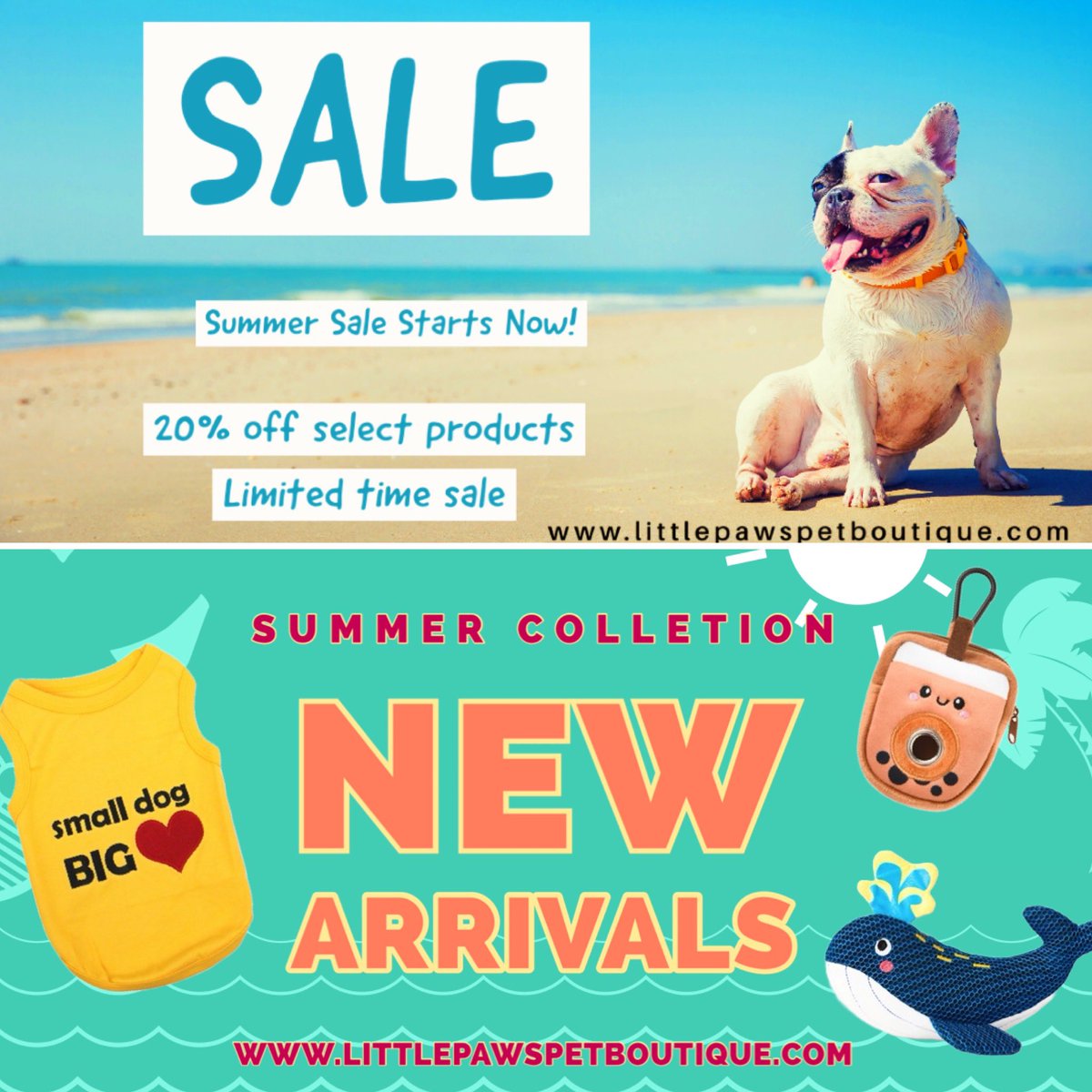 GidgetLPPB's tweet photo. It’s the dog days of summer. Check out our online sale and new products https://t.co/18xVeMSRh2❤️👩🏻🐶😺#littlepawspetboutique #onlinestore #shopsmall https://t.co/1GBCAIBhO7