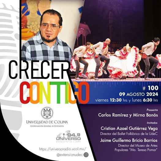 CulturalUdeC's tweet photo. No se pierdan ✨<< Hoy >>✨ #CrecerContigo a través  de @UNIVERSO949 
#SíSoyUdeC
#CulturaUdeC https://t.co/S2SkR2JWHf