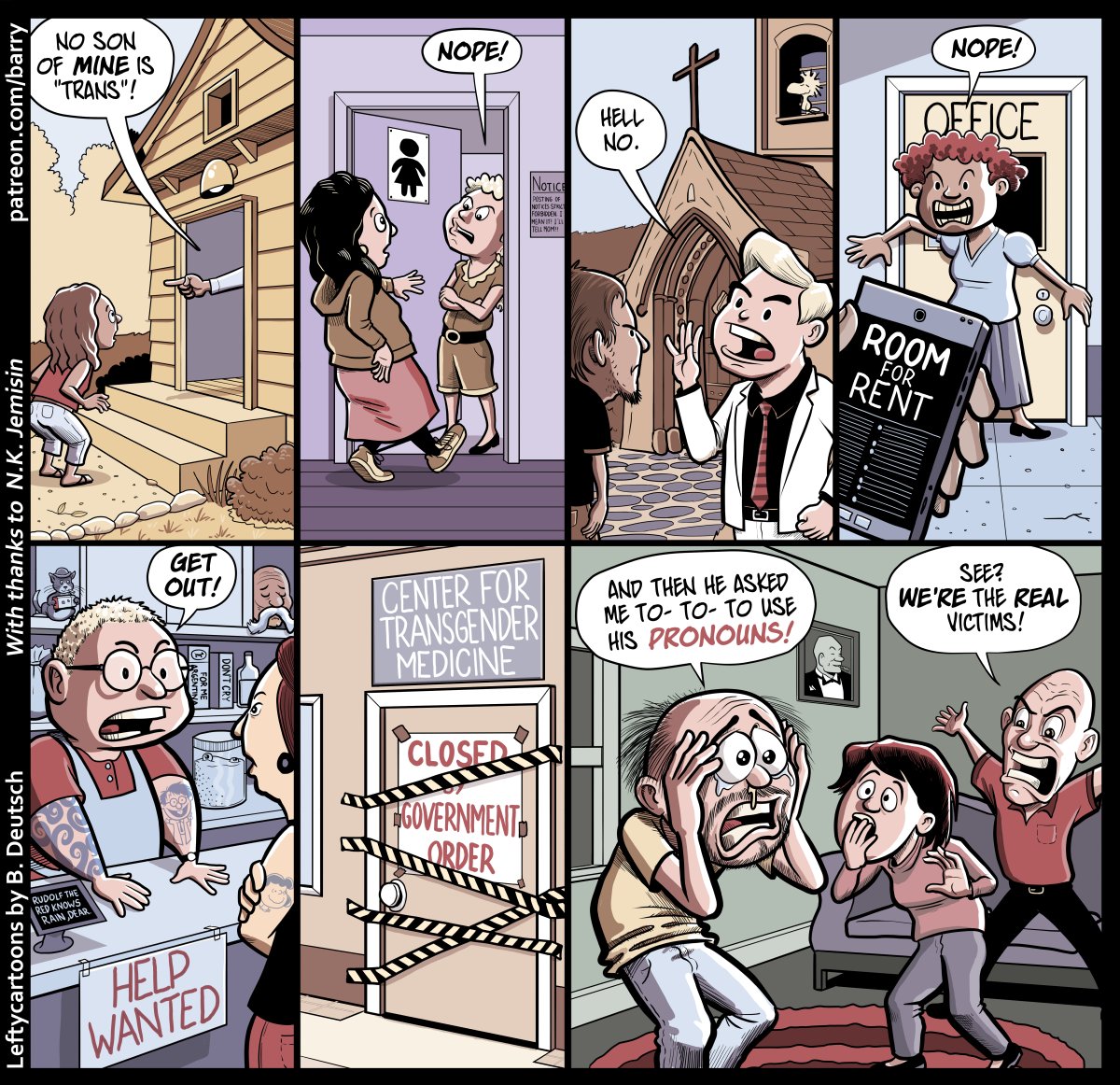 BarryIsVery's tweet image. Transphobes Are The Real Victims

Link to the transcript of this #PoliCartoon in repIies.

#transphobes #TERFs