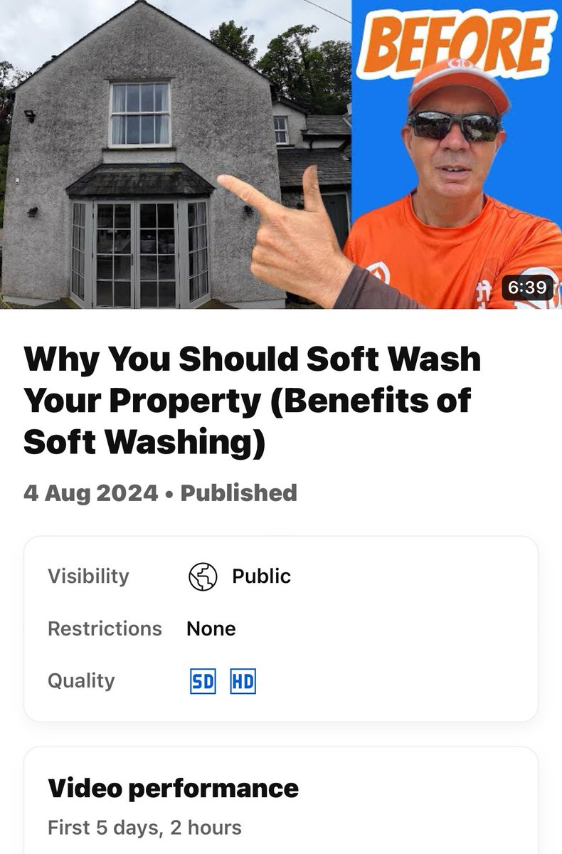 LakesSoftwash's tweet photo. @vidIQ 710 in last 5days https://t.co/X0wykf1QTL
