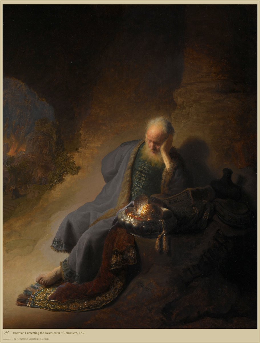 cardanoart_'s tweet photo. Jeremiah Lamenting the Destruction of Jerusalem, 1630 by Rembrandt, arrived on the blockchain and was airdropped to one lucky holder.

#MintingNow #CNFT #Cardano #ada #art #Rembrandt #NFT #NFTdrop #Airdrop https://t.co/KlNz1cV6bT