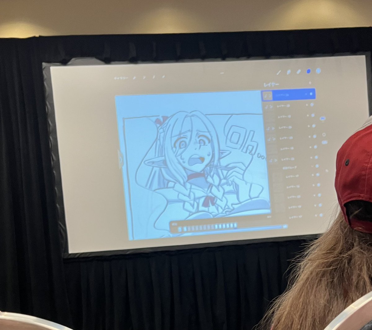 NJGeorge2's tweet photo. I’m maintaining my streak of seeing every Studio Trigger live drawing at Otakon… It was nice to see some new animators again this year. (I hope this is okay they did post the final versions) 🙏 https://t.co/X2Lno4HLRF