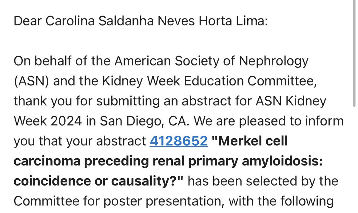 Excited to share some Onconephrology cases at the 2024 ASN.
And honored to be chosen for the Kidney Stars program.