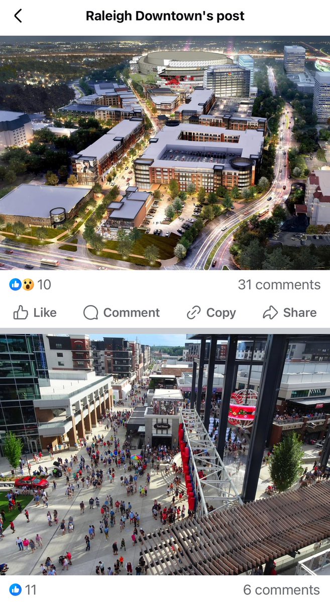 law4community's tweet image. Copying and pasting here, a vision of the future PNC Arena in Raleigh, NC #moredevelopment #moretraffic #bigcityenergy

“EXCLUSIVE LOOK – The $300M renovation of PNC Arena also comes with a $1B investment by the Carolina Hurricanes to build out a mega-Mixed Used District.

The