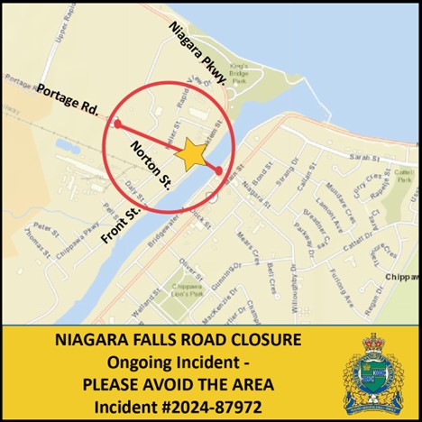 Attn. Niagara Falls - Ongoing Police Investigation

NRPS investigation on Portage Rd. near Front St. in Niagara Falls. 

1 person arrested, no suspects outstanding. Officers remain on scene clearing the building. 

Roads closed; please avoid the area. 

Updates to follow.