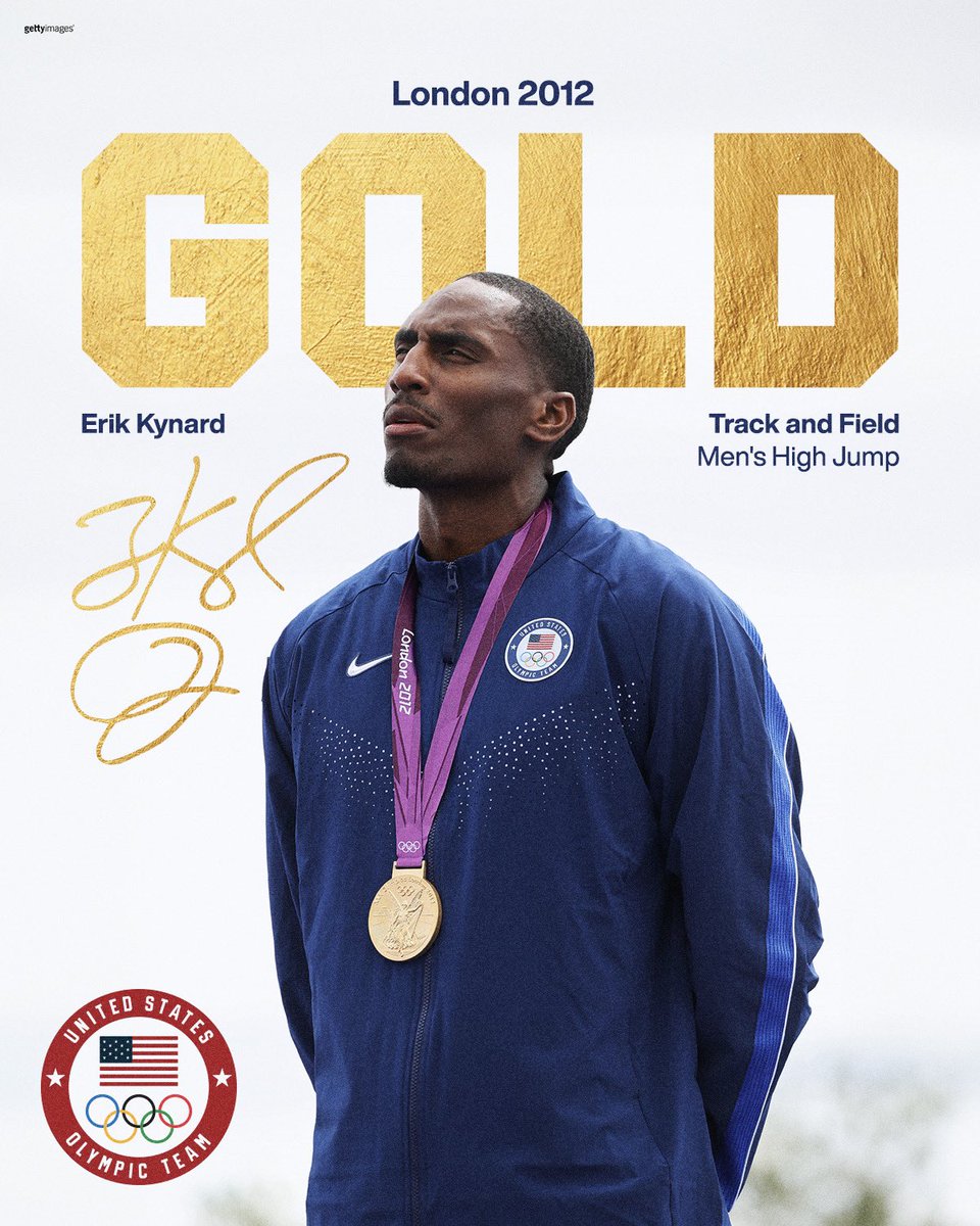 Everything earned 🥇

London 2012 Olympian <a href="/Erik_Kynard/">Erik Kynard Jr.</a> received his high jump Olympic gold medal today in Paris.