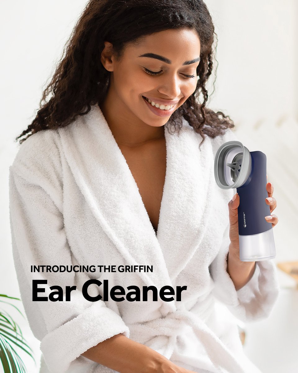 The Griffin Water Powered Ear Cleaner gently removes built up wax for a fast + satisfying clean. Name a better feeling…we’ll wait. incipio.com/collections/gr…